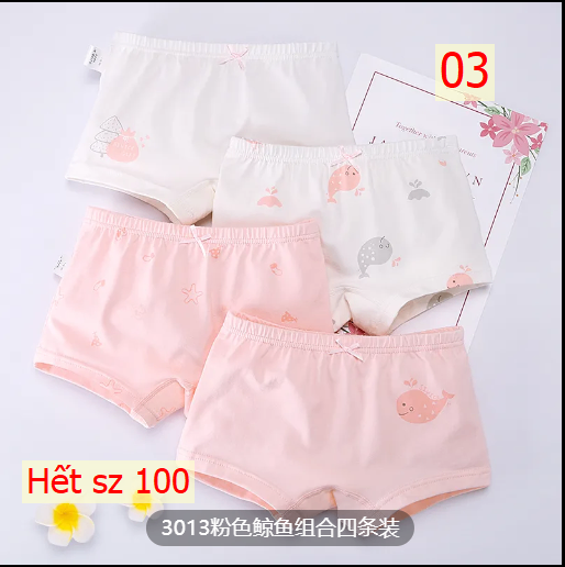 24HA155.11 - SET 4 QUẦN CHÍP ĐÙI BÉ GÁI