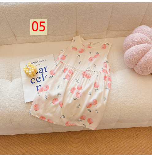 24HA165.09 - SET 2 VÁY LANH LỤA CHO BÉ YÊU