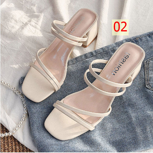 24HA165.14 - SANDAL NỮ QUAI MẢNH