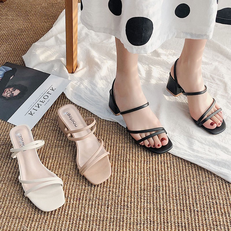 24HA165.14 - SANDAL NỮ QUAI MẢNH