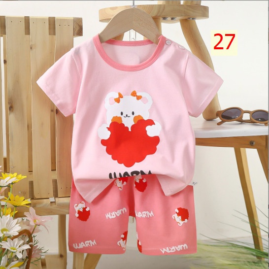 24HA185.02 - BỘ CỘC TAY COTTON TRẺ EM SIZE 110-130