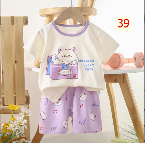 24HA185.02 - BỘ CỘC TAY COTTON TRẺ EM SIZE 110-130