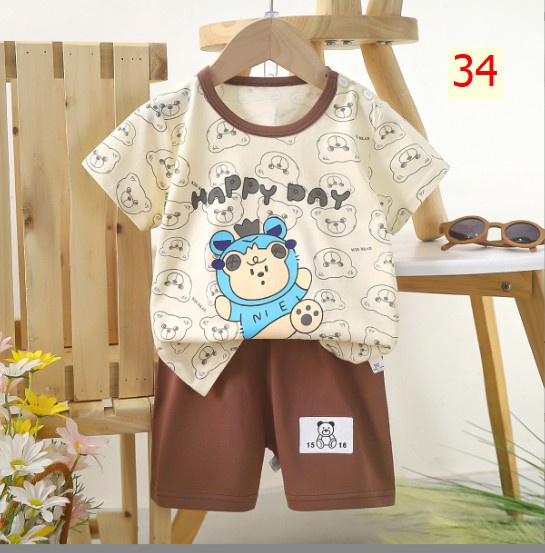 24HA185.02 - BỘ CỘC TAY COTTON TRẺ EM SIZE 110-130