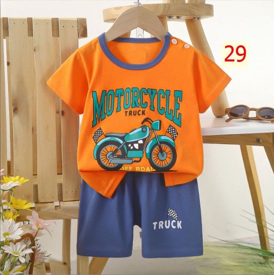 24HA185.02 - BỘ CỘC TAY COTTON TRẺ EM SIZE 110-130