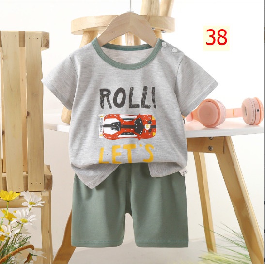 24HA185.02 - BỘ CỘC TAY COTTON TRẺ EM SIZE 110-130