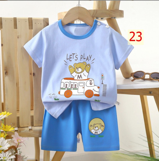 24HA185.02 - BỘ CỘC TAY COTTON TRẺ EM SIZE 110-130