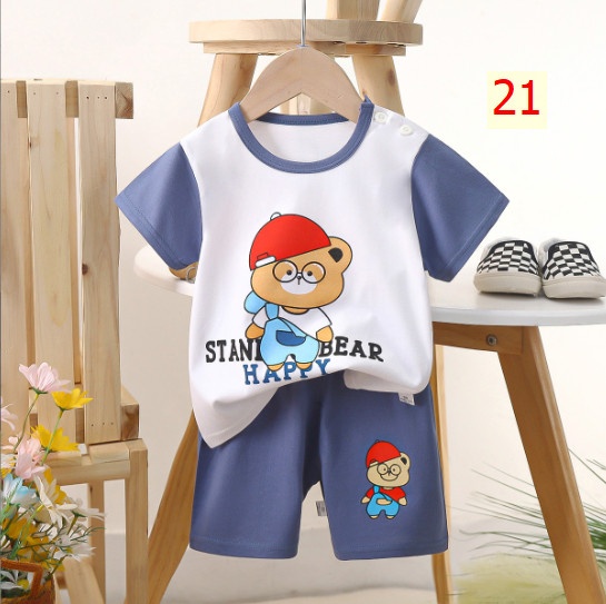 24HA185.02 - BỘ CỘC TAY COTTON TRẺ EM SIZE 110-130