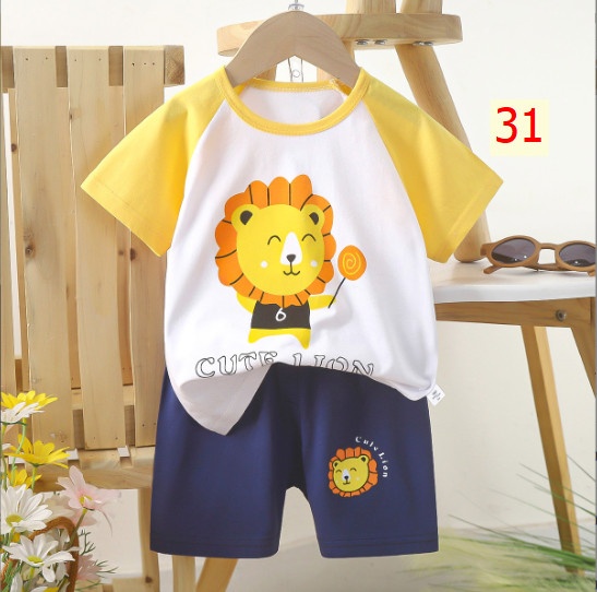 24HA185.02 - BỘ CỘC TAY COTTON TRẺ EM SIZE 110-130