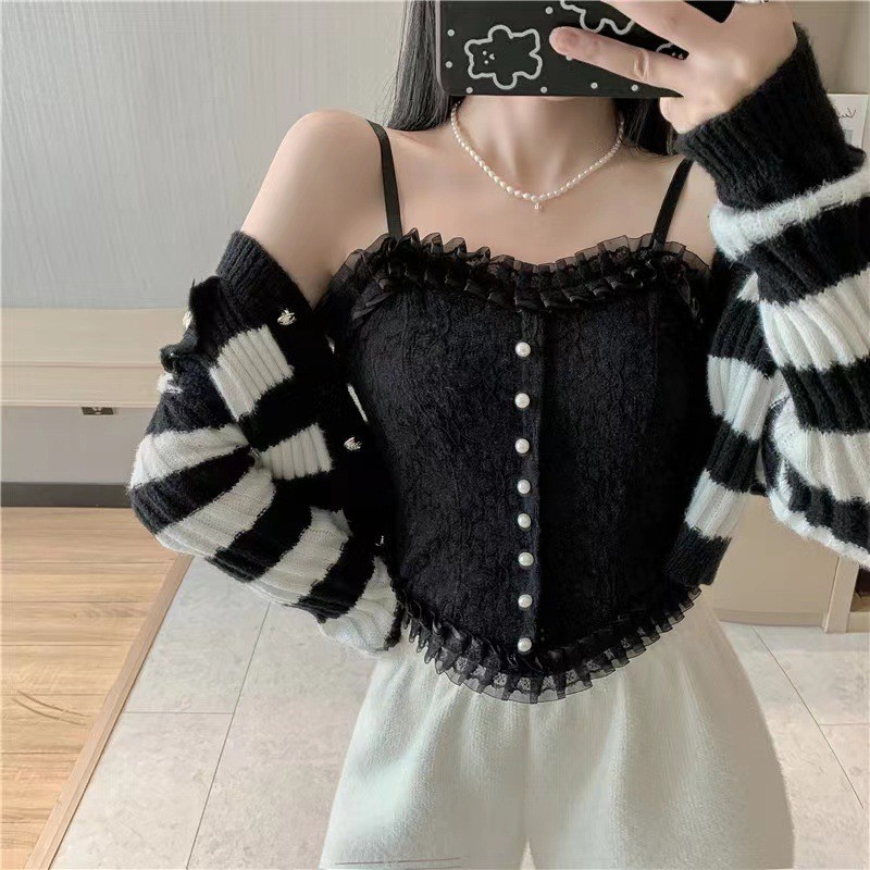 24HA185.30 - ÁO REN 2 DÂY NỮ