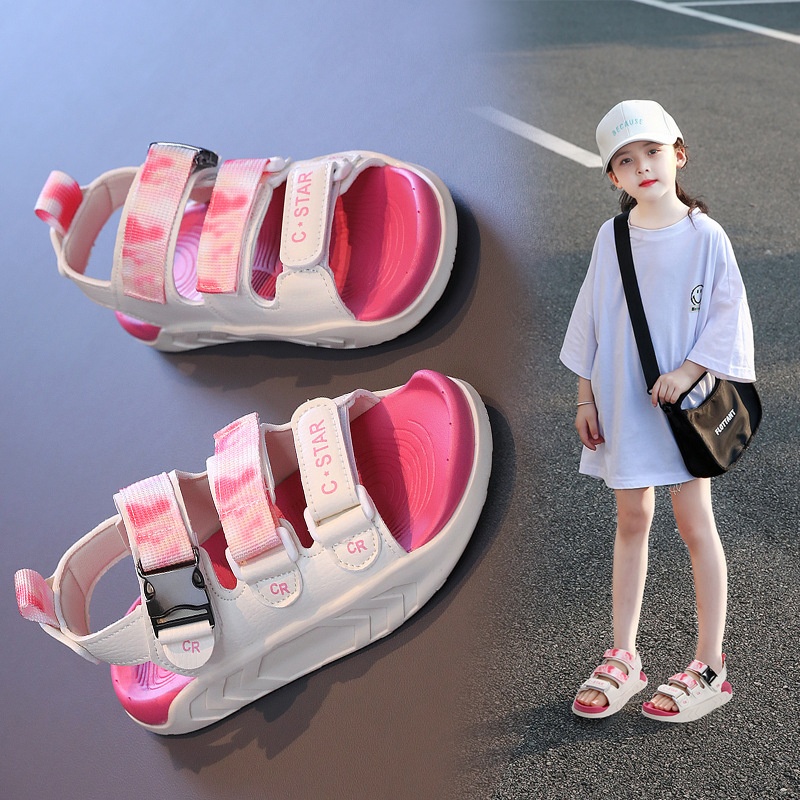 24HA195.16 - SANDAL PHONG CÁCH HÀN QUỐC BÉ GÁI