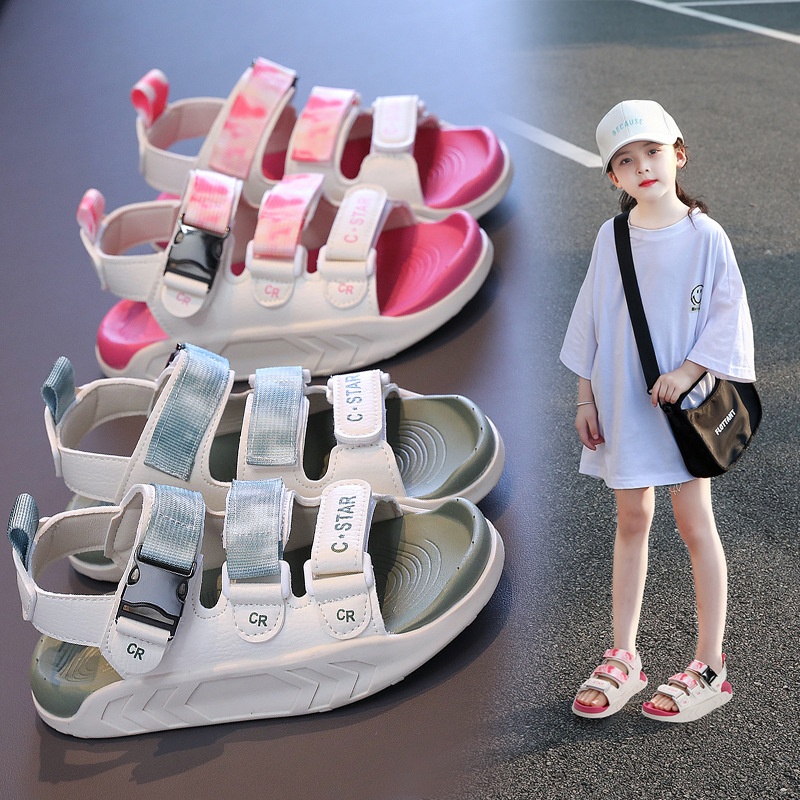 24HA195.16 - SANDAL PHONG CÁCH HÀN QUỐC BÉ GÁI