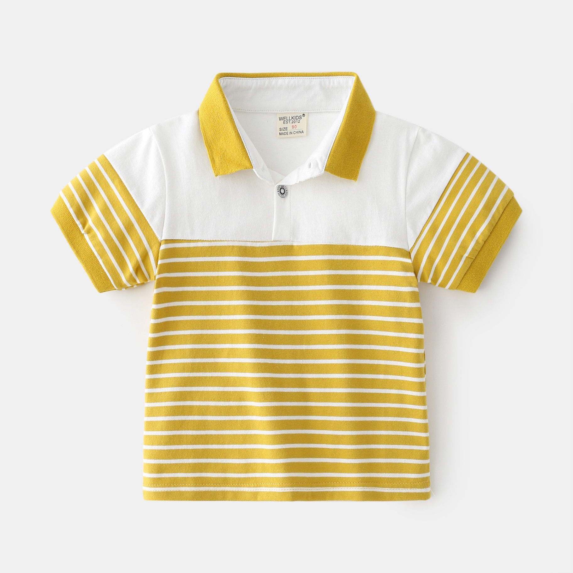 24HA195.11 - POLO KẺ NGANG WELLKIDS