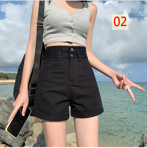 24HA205.18 - QUẦN SHORT JEAN 2 CÚC NỮ