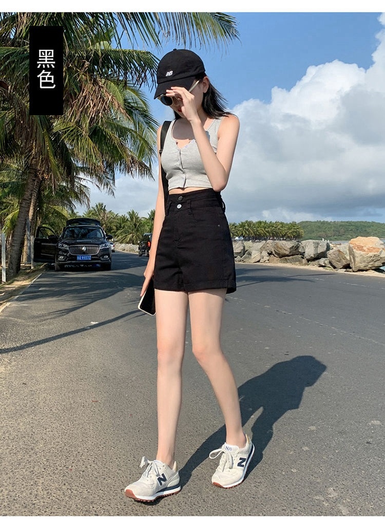 24HA205.18 - QUẦN SHORT JEAN 2 CÚC NỮ