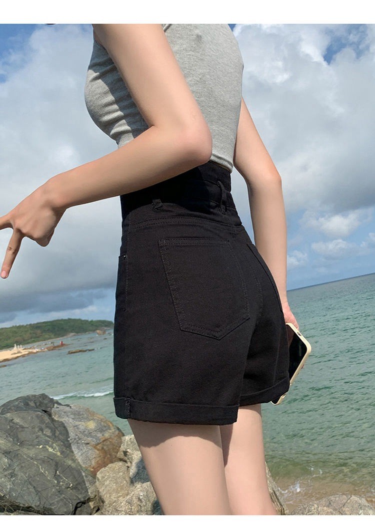 24HA205.18 - QUẦN SHORT JEAN 2 CÚC NỮ