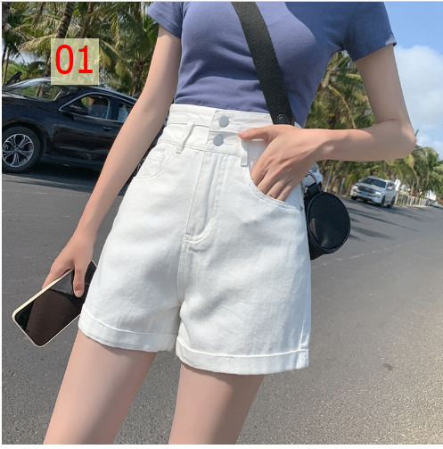 24HA205.18 - QUẦN SHORT JEAN 2 CÚC NỮ