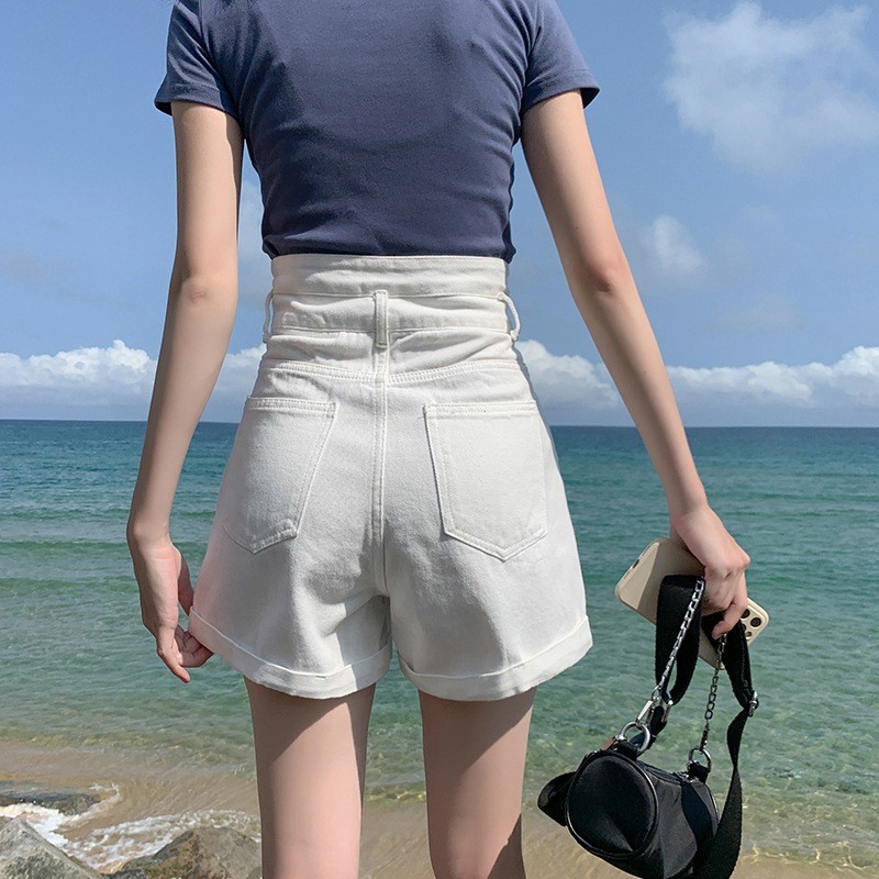 24HA205.18 - QUẦN SHORT JEAN 2 CÚC NỮ
