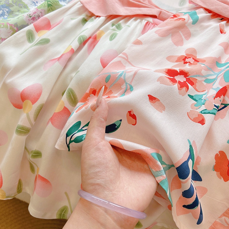 24HA215.03 - SET 2 VÁY COTTON LANH LỤA NƠ LƯNG