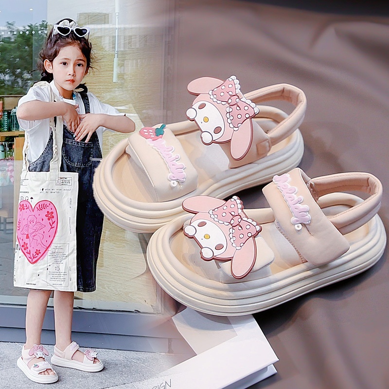 24HA225.21 - SANDAL BÉ GÁI ĐẾ DÀY