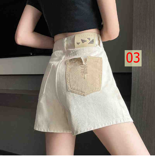 24HA225.06 - QUẦN ĐÙI JEANS TÚI ĐÁP CÁ TÍNH