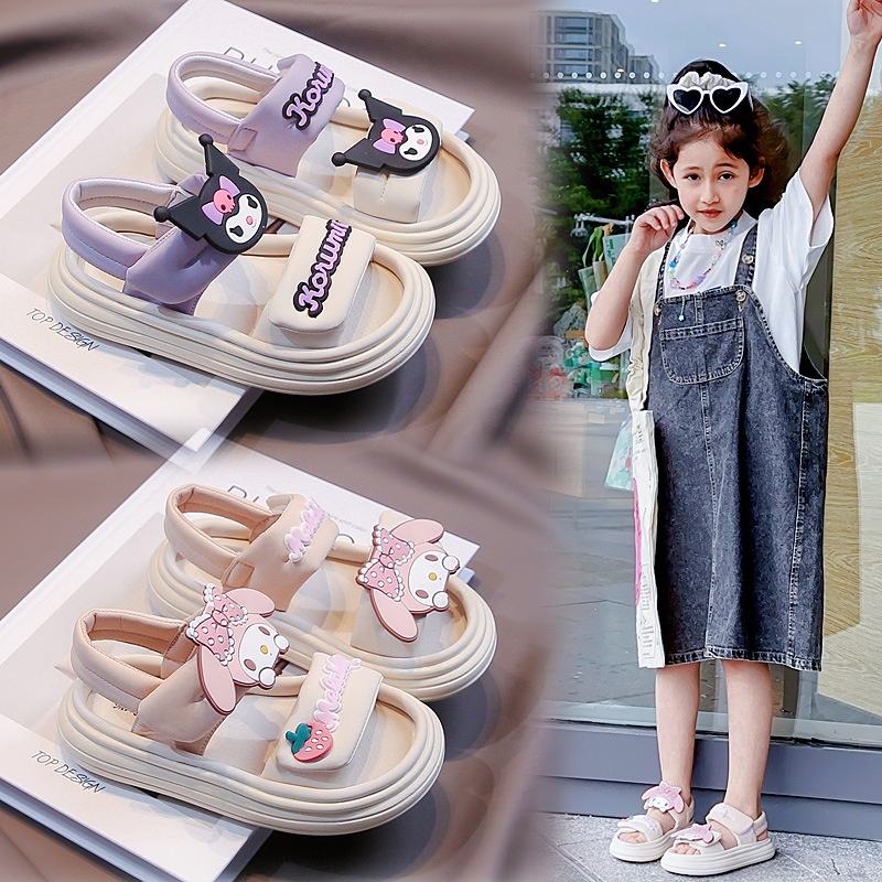 24HA225.21 - SANDAL BÉ GÁI ĐẾ DÀY