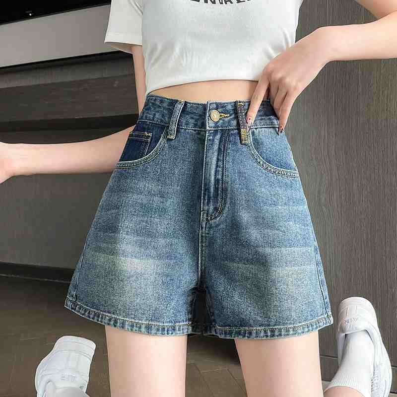 24HA225.06 - QUẦN ĐÙI JEANS TÚI ĐÁP CÁ TÍNH