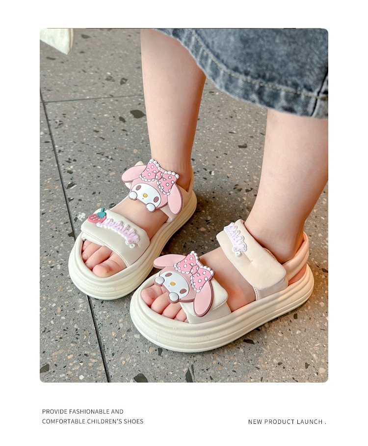 24HA225.21 - SANDAL BÉ GÁI ĐẾ DÀY