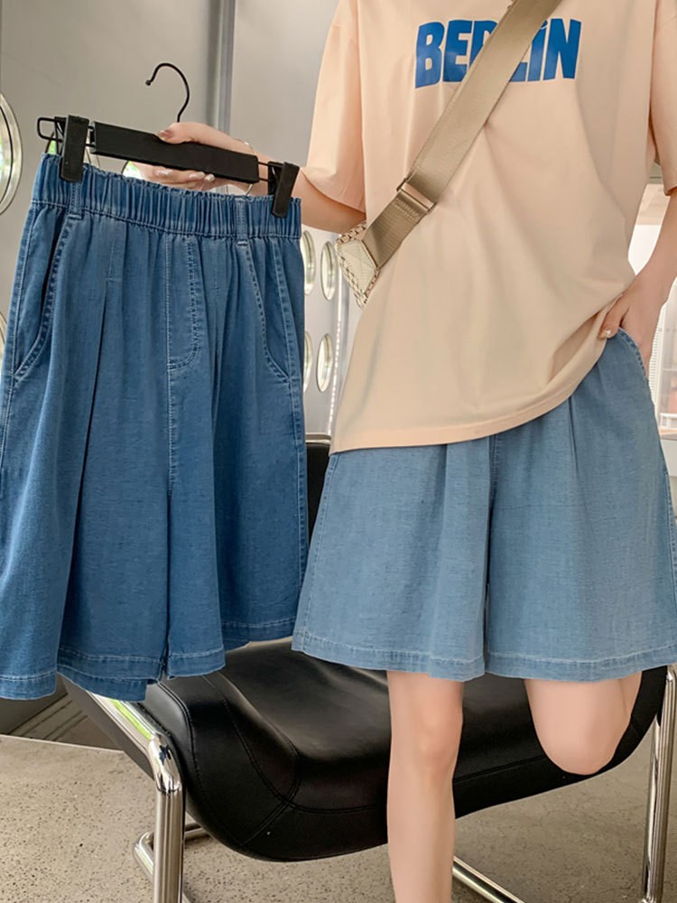 24HA235.07 - QUẦN SHORT DENIM TENCEL NỮ