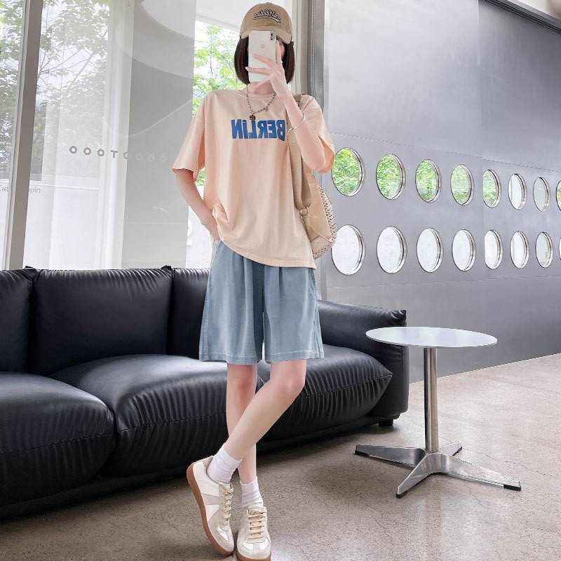 24HA235.07 - QUẦN SHORT DENIM TENCEL NỮ