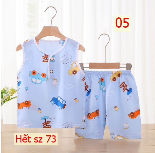 24HH255.19 - SET 2 BỘ LANH LỤA BA LỖ CHO BÉ