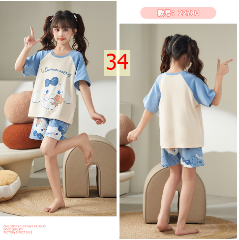 24HH255.20 - BỘ COTTON MẶC NHÀ HOẠT HÌNH