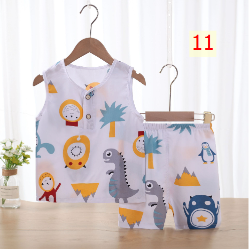 24HH255.19 - SET 2 BỘ LANH LỤA BA LỖ CHO BÉ