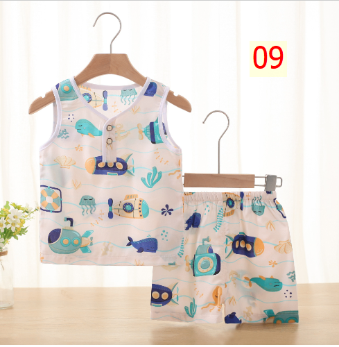 24HH255.19 - SET 2 BỘ LANH LỤA BA LỖ CHO BÉ