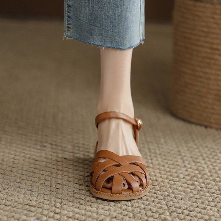 24HH255.16 - SANDAL RỌ 2 MÀU