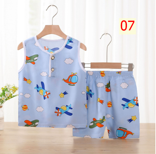 24HH255.19 - SET 2 BỘ LANH LỤA BA LỖ CHO BÉ