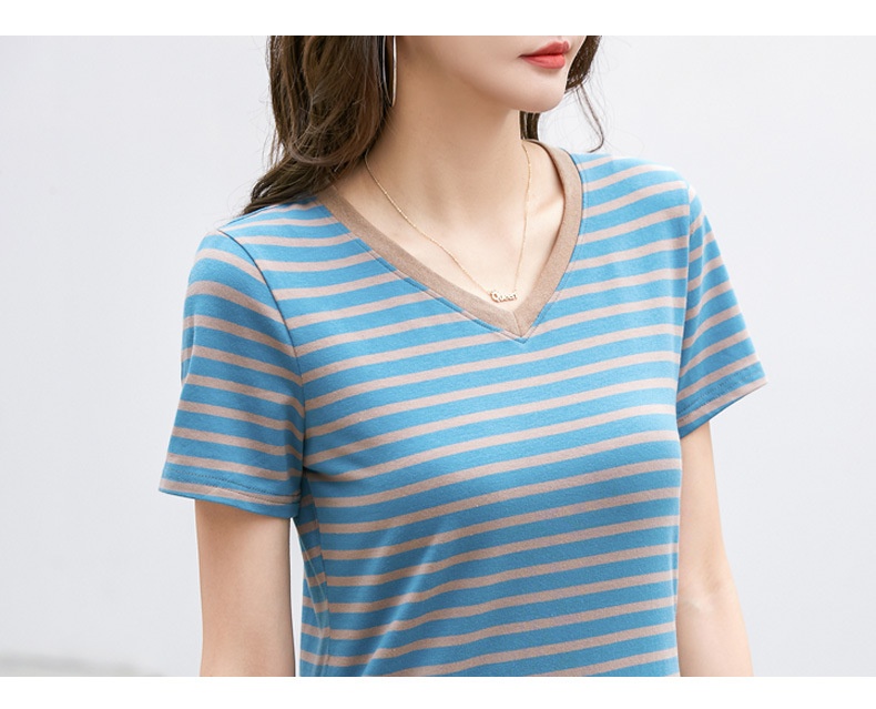 24HH265.04 - ÁO NỮ KẺ NGANG
