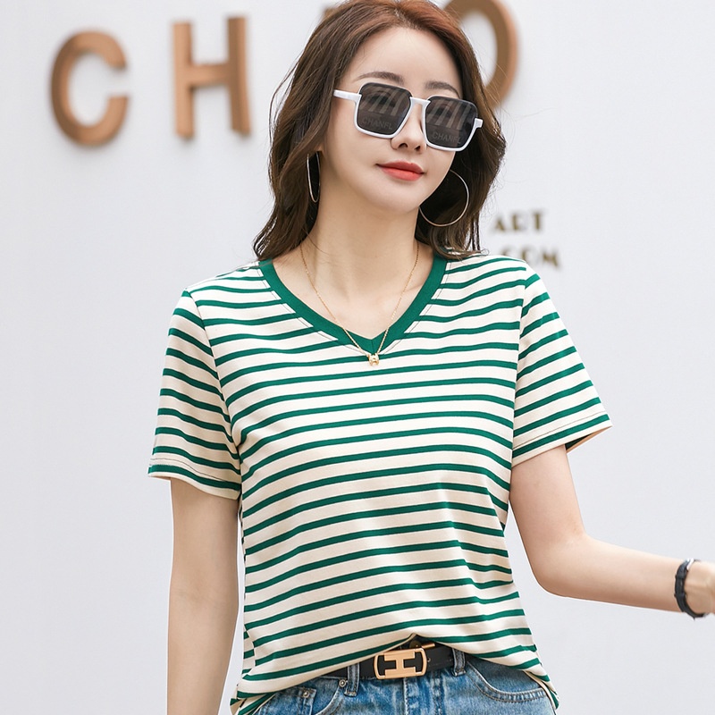 24HH265.04 - ÁO NỮ KẺ NGANG