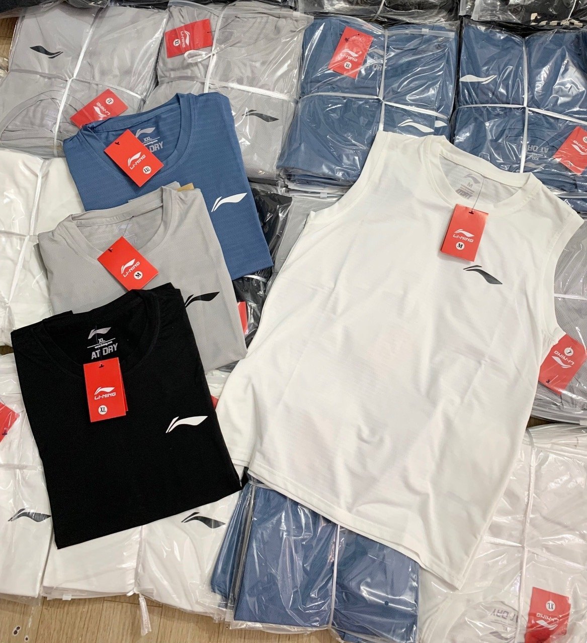 24HAVN03.275 - SET 4 ÁO BA LỖ NAM THÔNG HƠI LI-NING