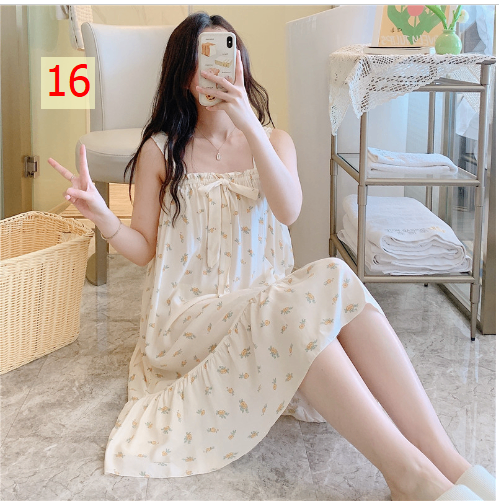 24HA275.11 - VÁY NGỦ LANH LỤA 2 DÂY