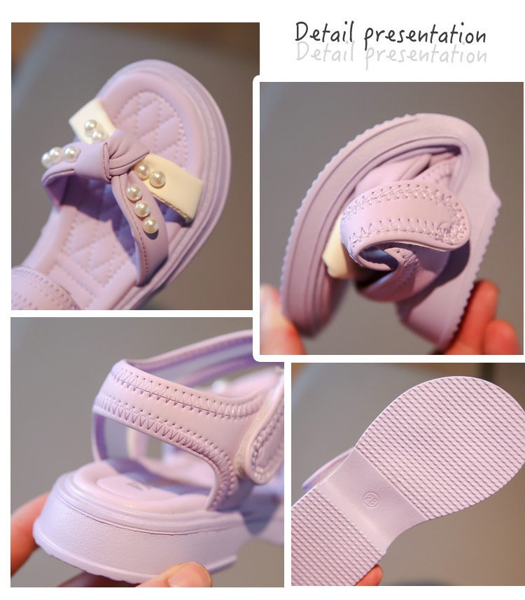 24HH285.24 - SANDAL CHO BÉ GÁI ĐÍNH NGỌC