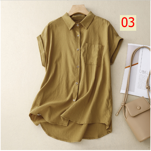 24HA295.29 - SƠ MI TAY HẾN NỮ