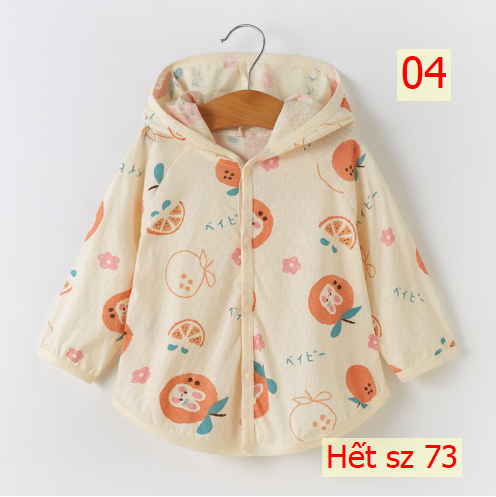 24HA295.32 - ÁO CHỐNG NẮNG SIZE NHÍ CHO BÉ YÊU