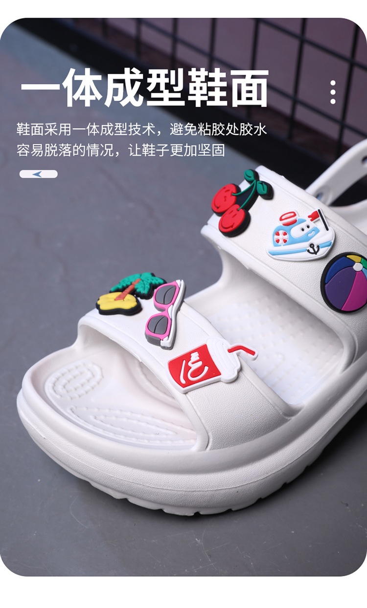 24HA226.32 - DÉP NỮ ĐẾ DÀY SIÊU NHẸ KÈM STICKER