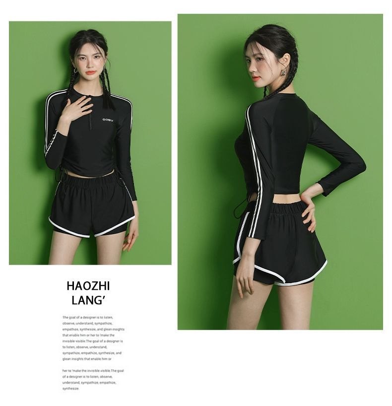 24HA295.31 - BỘ BƠI NỮ TAY DÀI