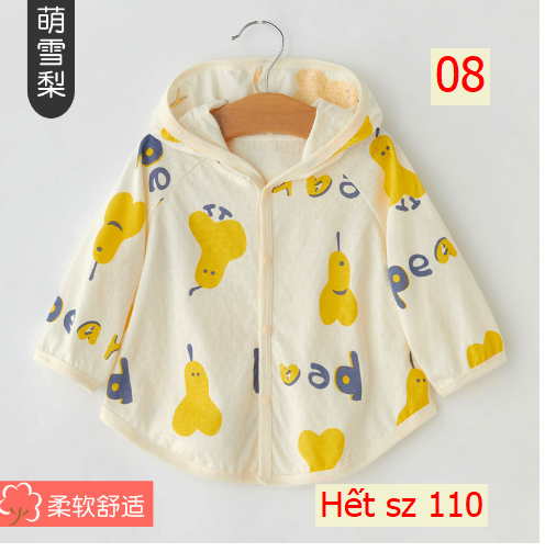 24HA295.32 - ÁO CHỐNG NẮNG SIZE NHÍ CHO BÉ YÊU