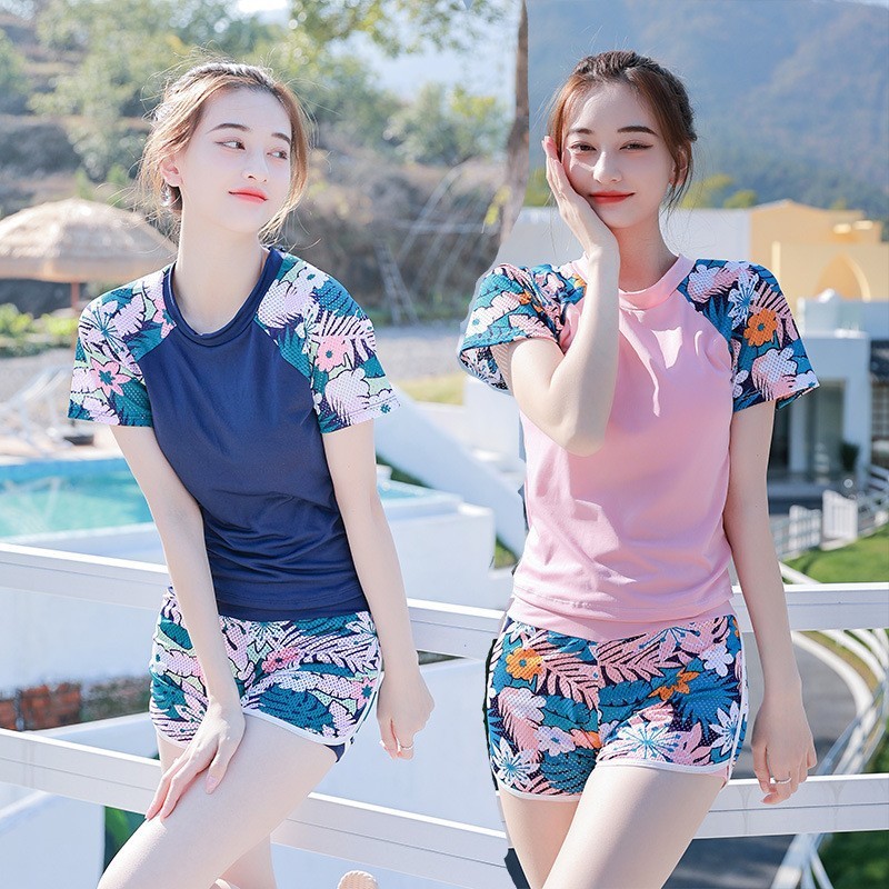 24HA305.26 - SET BIKINI QUẦN ĐÙI ÁO CỘC NỮ