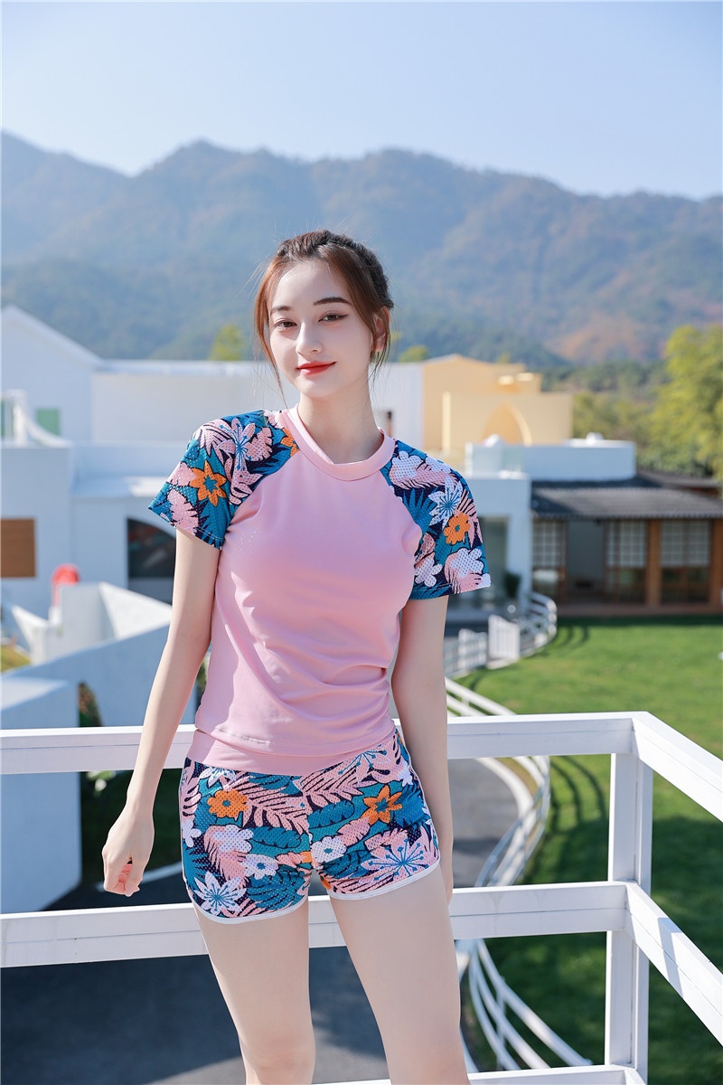 24HA305.26 - SET BIKINI QUẦN ĐÙI ÁO CỘC NỮ