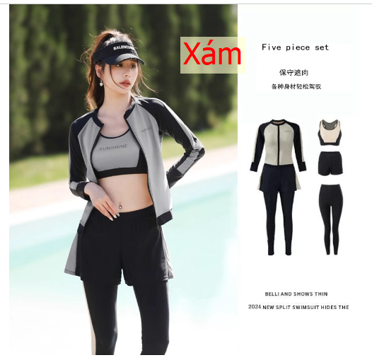 24HA305.03 - SET BỘ BƠI 5 MẢNH CHO NỮ