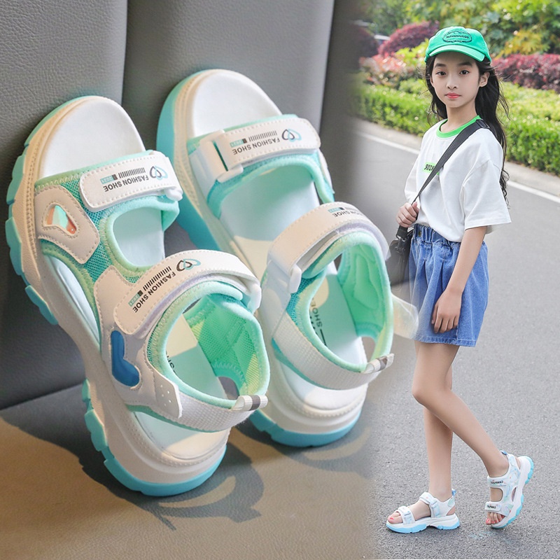 24HA315.06 - SANDAL PHỐI MÀU CHO BÉ GÁI