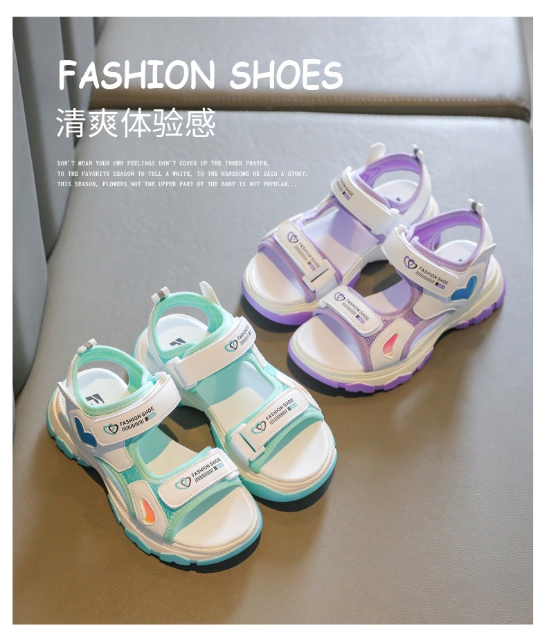 24HA315.06 - SANDAL PHỐI MÀU CHO BÉ GÁI